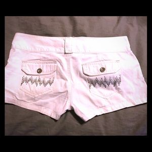 EXPRESS Women’s White Embellished Shorts